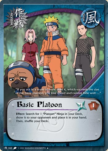 Basic Platoon — Naruto CCG card m163