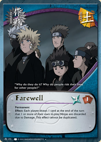 Farewell — Naruto CCG card m173