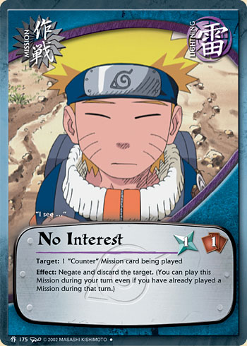 No Interest — Naruto CCG card m175