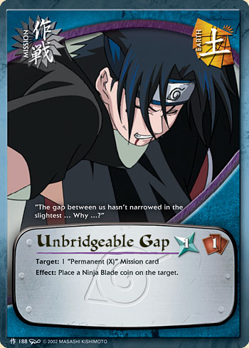 Unbridgeable Gap — Naruto CCG card m188
