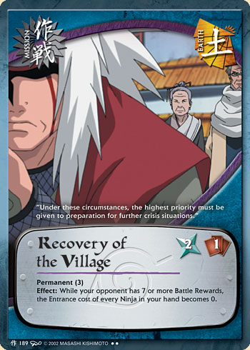 Recovery of the Village — Naruto CCG card m189