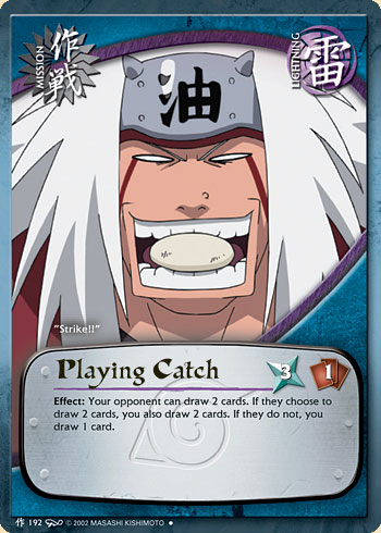 Playing Catch — Naruto CCG card m192