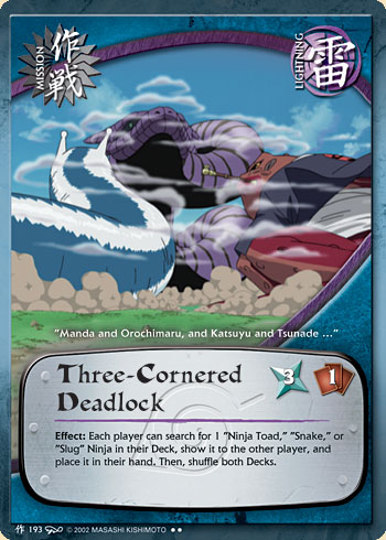 Three-Cornered Deadlock — Naruto CCG card m193