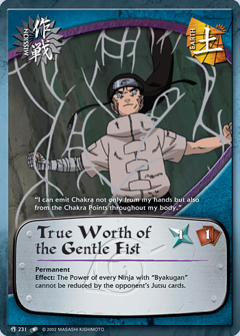 True Worth of the Gentle Fist — Naruto CCG card m231