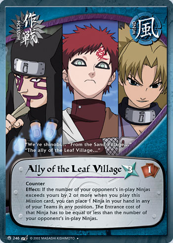 Ally of the Leaf Village — Naruto CCG card m246