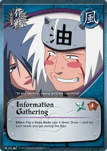 Information Gathering — Naruto CCG card m263