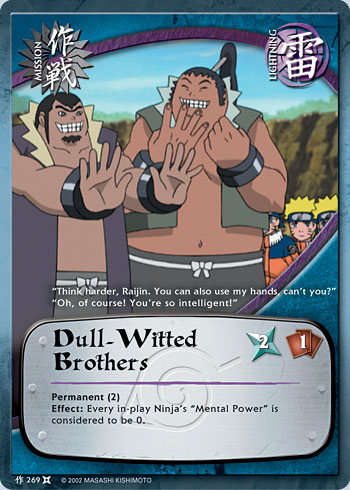Dull-Witted Brothers — Naruto CCG card m269