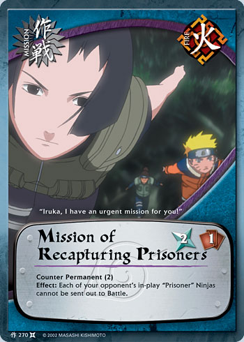 Mission of Recapturing Prisoners — Naruto CCG card m270