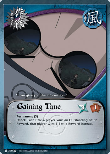 Gaining Time — Naruto CCG card m280