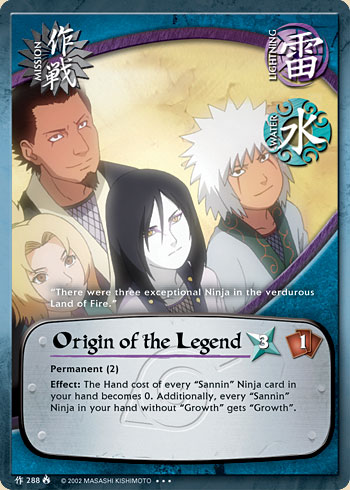 Origin of the Legend — m288