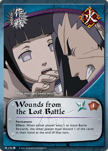 Wounds from the Lost Battle — Naruto CCG card m290