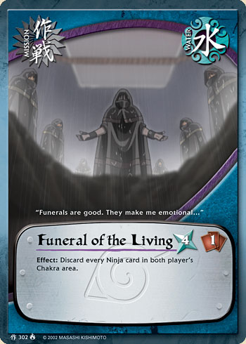 Funeral of the Living — Naruto CCG card m302