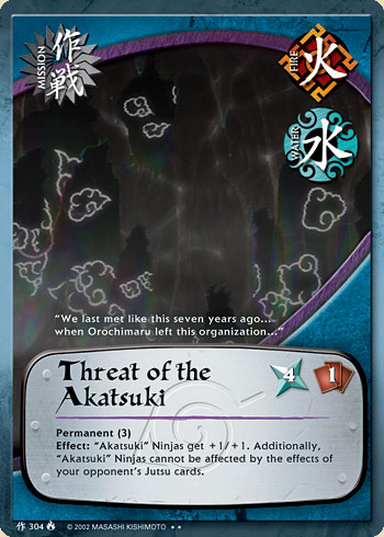 Threat of the Akatsuki — Naruto CCG card m304