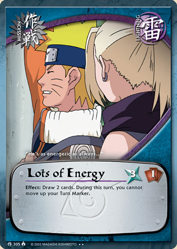 Lots of Energy — Naruto CCG card m305