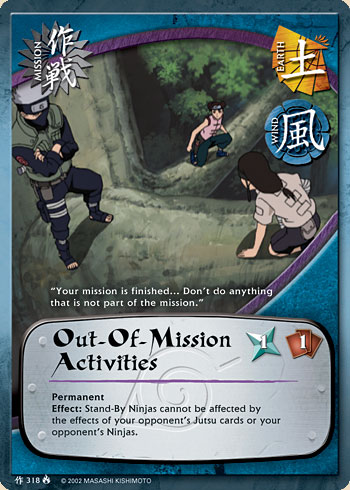 Out-Of-Mission Activities — Naruto CCG card m318