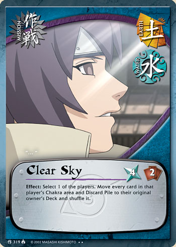 Clear Sky — Naruto CCG card m319