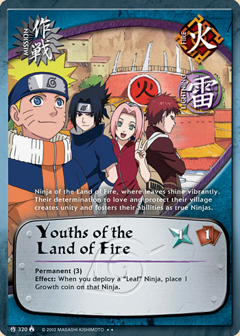 Youths of the Land of Fire — Naruto CCG card m320