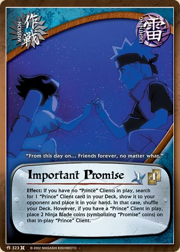 Important Promise — Naruto CCG card m323
