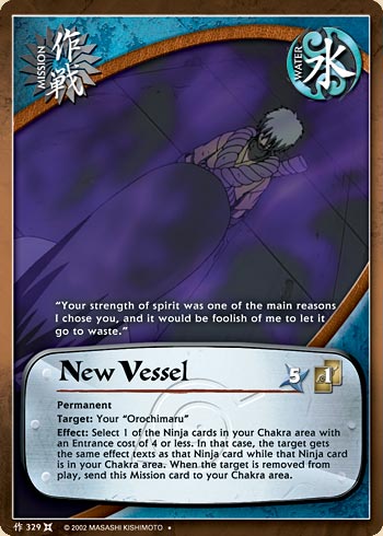 New Vessel — Naruto CCG card m329