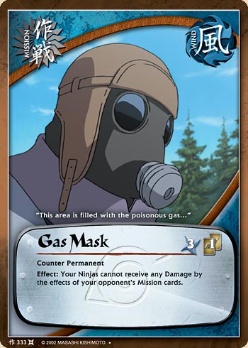 Gas Mask — Naruto CCG card m333