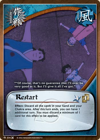 Restart — Naruto CCG card m334