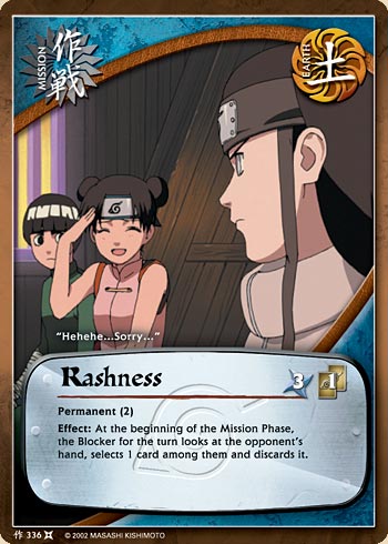 Rashness — Naruto CCG card m336