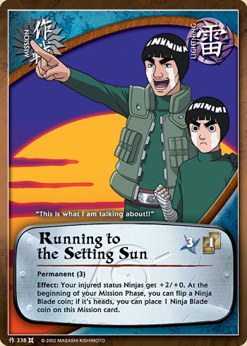 Running to the Setting Sun — Naruto CCG card m338