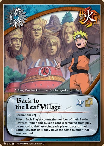 Back to the Leaf Village — Naruto CCG card m340