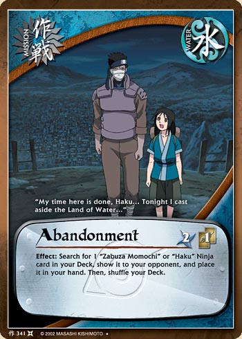 Abandonment — Naruto CCG card m341