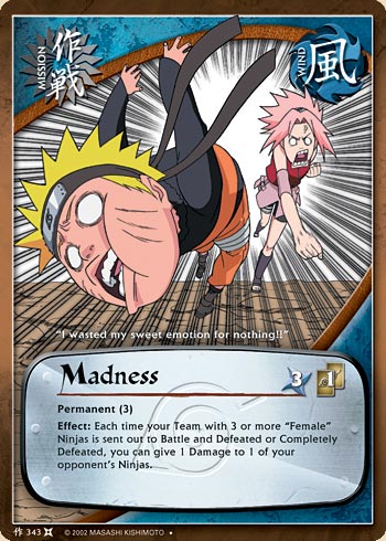 Madness — Naruto CCG card m343