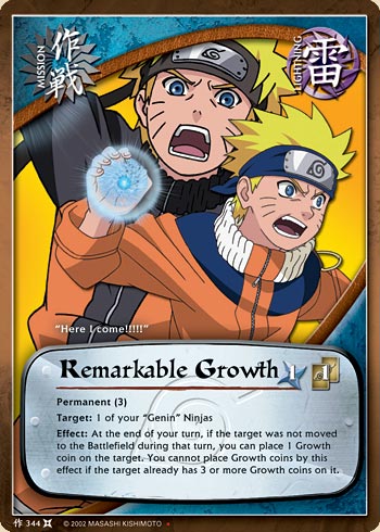Remarkable Growth — Naruto CCG card m344