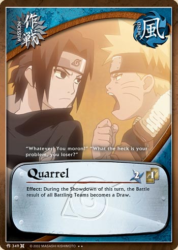 Quarrel — Naruto CCG card m349