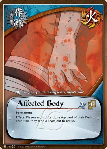 Affected Body — Naruto CCG card m350