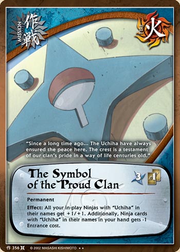 The Symbol of the Proud Clan — Naruto CCG card m356