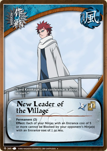 New leader of the Village — Naruto CCG card m365