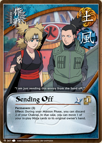 Sending Off — Naruto CCG card m367