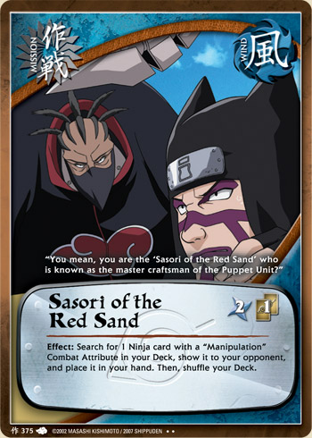 Sasori of the Red Sand — Naruto CCG card m375