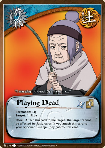 Playing Dead — Naruto CCG card m376