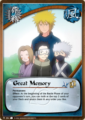 Great Memory — Naruto CCG card m384