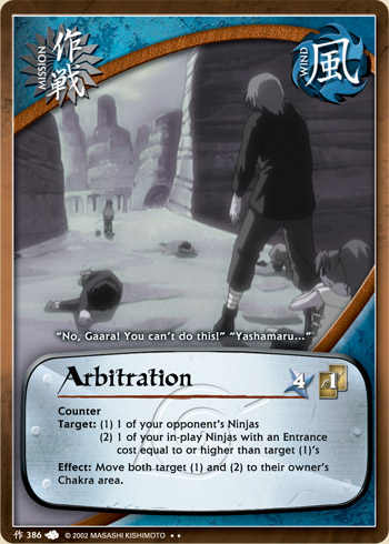 Arbitration — Naruto CCG card m386