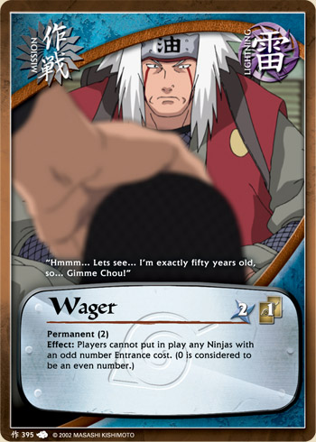 Wager — Naruto CCG card m395