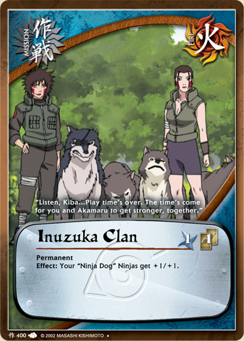 Inuzuka Clan — Naruto CCG card m400
