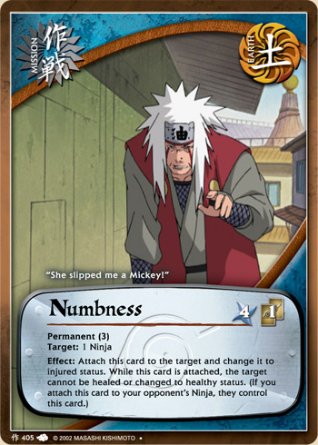 Numbness — Naruto CCG card m405