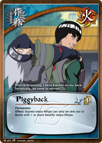 Piggyback — Naruto CCG card m457