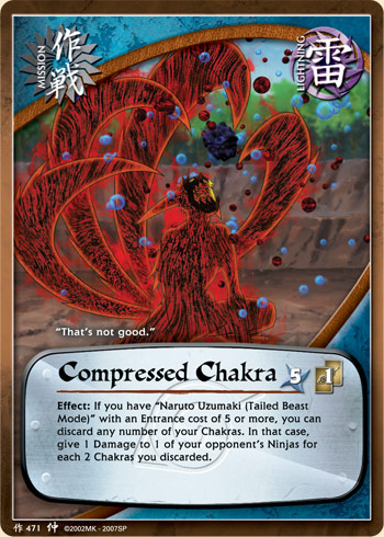 Compressed Chakra — Naruto CCG card m471
