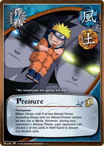 Pressure — Naruto CCG card m479