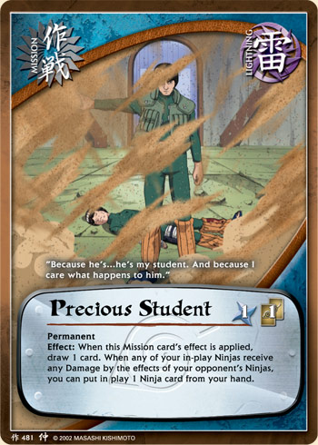 Precious Student — Naruto CCG card m481