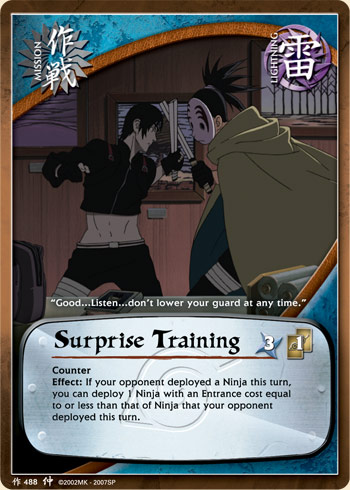 Surprise Training — Naruto CCG card m488