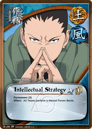Intellectual Strategy — Naruto CCG card m499