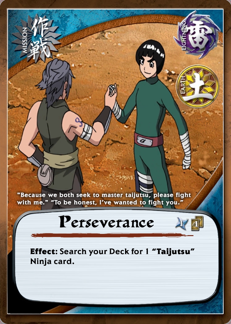 Perseverance — Naruto CCG card m5011